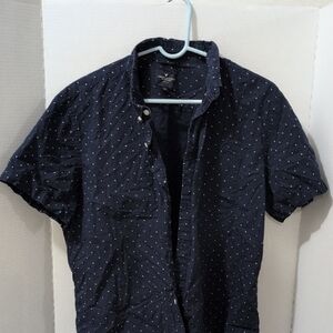 American Eagle Outfitters Navy Button Down Shirt